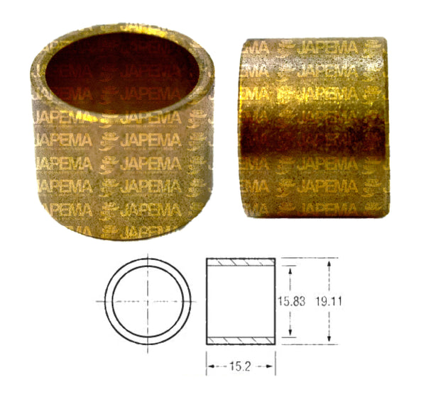 SKU2168 BUJE FORD 4.0IN, 4.5IN DD 2X TAPA C.E. MARCA JAPEMA