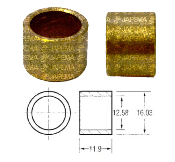 SKU2182 BUJES HITACHI DD, OSGR, PMGR  CAMPANA, TAPA MARCA JAPEMA