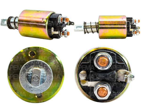 SKU2305 SOLENOIDE HITACHI DD 12V 3 TERMINALES MARCA JAPEMA