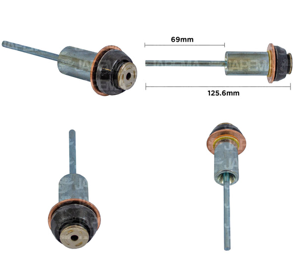 SKU2331 EMBOLO SOLENOIDE NIPPONDENSO OSGR 1.2KW, 1.4KW 125.6MM MARCA JAPEMA