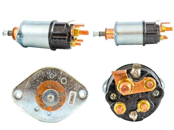 SKU2385 SOLENOIDE LUCAS M50 DD 12V 4 TERMINALES MARCA JAPEMA