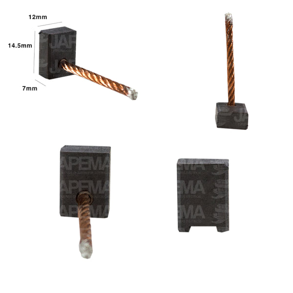 SKU2456 CARBON ARRANQUE NIPPONDENSO DD NEGATIVO SIN AISLAR 12V MARCA JAPEMA