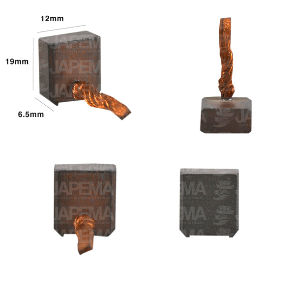 SKU2457 CARBON ARRANQUE NIPPONDENSO 1.0KW DD 12V MARCA JAPEMA
