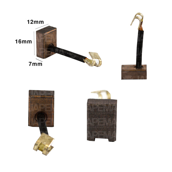 SKU4032 CARBON ARRANQUE MITSUBISHI OSGR POSITIVO 12V AISLADO MARCA JAPEMA