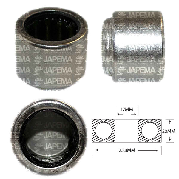 SKU2702 BALERO DE RODILLO REFORZADO, ALTERNADORES DELCO 15SI, 17SI, CS144 MARCA JAPEMA