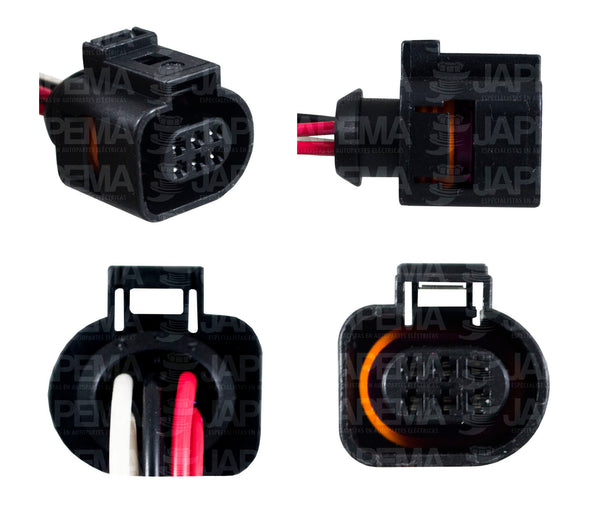 SKU5054 CONECTOR 6 TERMINALES PARA SENSOR OXIGENO MARCA JAPEMA