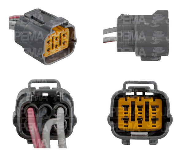 SKU620 CONECTOR 6 TERMINALES VALVULA EGR MARCA JAPEMA