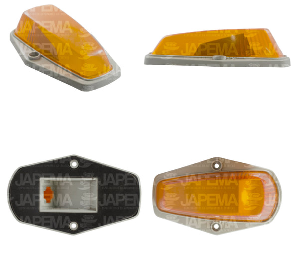 SKU3190 LUZ ZEPELIN COLOR AMBAR BASE GRIS 12V MARCA ECONOMICA