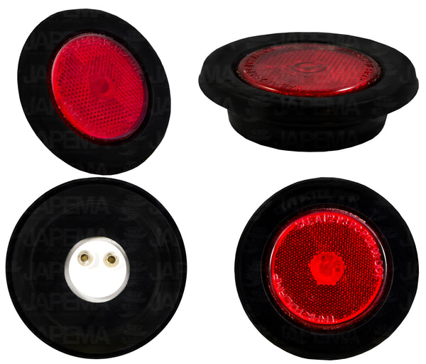 SKU400 PLAFON REDONDO 2.5" PULGADAS COLOR ROJO MARCA ECONOMICA