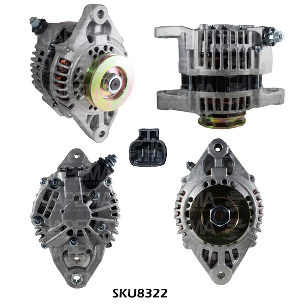 SKU14133 ALTERNADOR RECONSTRUIDO HITACHI 12V 70AMP 1V REEMBOLSO DEL 30% AL RETORNAR EL CASCO, 2 AÑOS DE GARANTIA