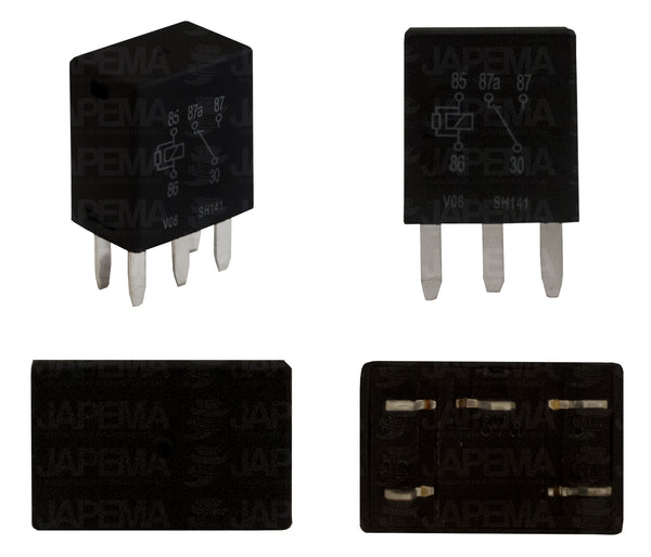 SKU332 RELEVADOR 5 TERMINALES 12V 25AMP COMPRESOR AIRE ACONDICIONADO MARCA JAPEMA